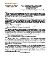 Đề thi chọn học sinh giỏi cấp Thành phố môn Hóa học Lớp 9 - Năm học 2010-2011 - Sở GD & ĐT Thành phố Cần Thơ (Có đáp án)